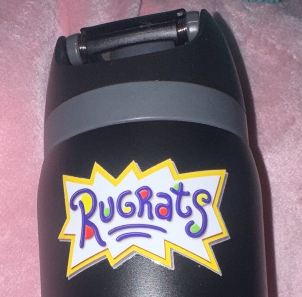 NEW Rugrats 32oz Water Bottle Tommy Chuckie Angelica Reptar Black Freesip Style